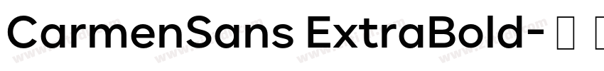 CarmenSans ExtraBold字体转换
